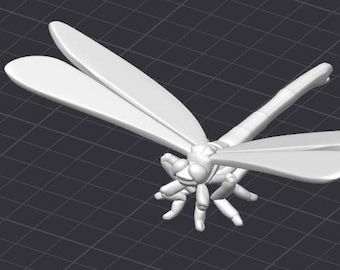 Dragonfly Dragon Fly STL 3D Printer File Insect