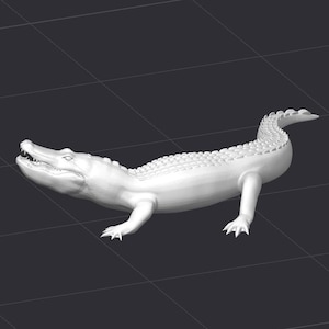 Archivo de impresora 3D STL de cocodrilo, cocodrilo