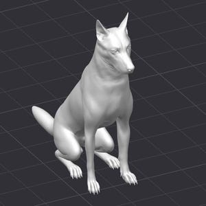 German Shepherd Dog STL 3D Printer File