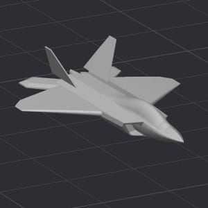 F-22 Raptor Fighter Jet Airplane F22 STL 3D Printer File