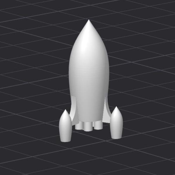 Rocket Space Ship STL 3D Printer File - Etsy