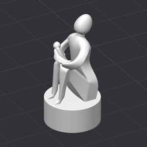 母と子の置物 母の日 STL 3D プリンターファイル