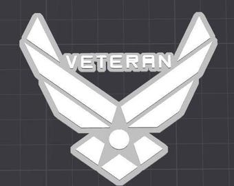 Airforce Veteran Military Eagle US USA STL 3D Printer File