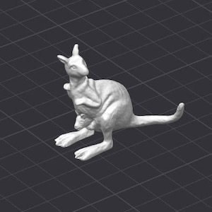 Kangaroo STL 3D Printer File Australia Roo Kanga