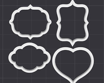 Frames Heart Cookie Cutter STL 3D Printer File