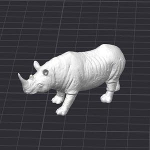 Rhino Rhinoceros STL 3D Printer File Animal