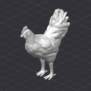 Chicken Hen Rooster Chick STL 3D Printer File