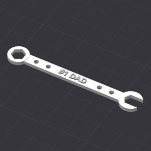 Fathers Day #1 Dad Wrench STL 3D Printer File