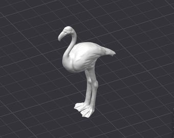 Flamingo STL Plik drukarki 3D Ptak Zwierzę