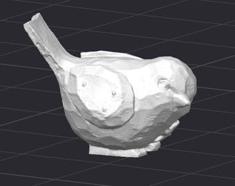 Bird Wood Carving STL 3D Printer File