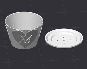 Moederdag Bloempot Mom STL 3D-printerbestand