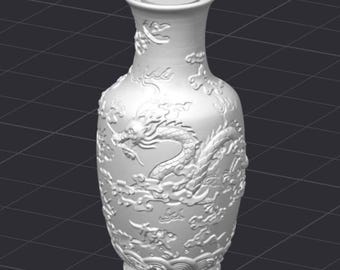 Fichier d'imprimante 3D Dragon Vase STL