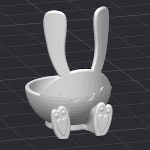 Easter Bunny Egg Holder STL 3D Printer File