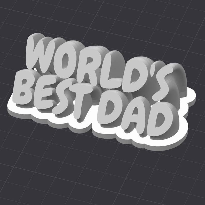 Top Dad Sign Worlds Best Dad Sign STL 3D Printer File - Etsy Canada