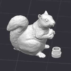 Squirrel Geocache Caching Stash Container Geocaching STL 3D Printer File