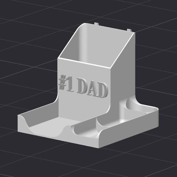 Organizer na biurko na dzień ojca nr 1 Tata STL Plik drukarki 3D