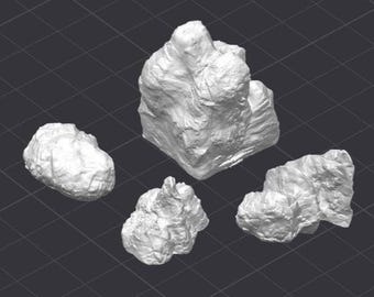 Rock Formations Terrain Pack STL 3D Printer File