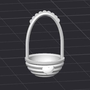 Easter Basket Egg Holder STL 3D Printer File