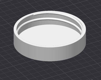 Archivo STL para impresora 3D de tapa de tarro de cristal de boca ancha