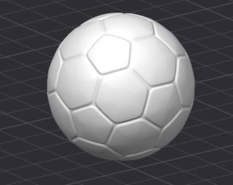 Soccer Ball STL 3D Printer File Sports
