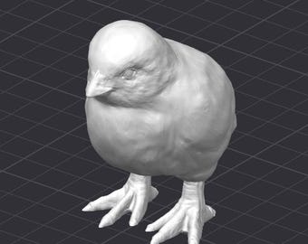Archivo STL para impresora 3D de pollito bebé