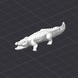Archivo de impresora 3D STL de cocodrilo Reptil Caimán