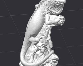 Iguana Lizard STL 3D Printer File