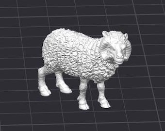 Sheep STL 3D Printer File Farm Animal