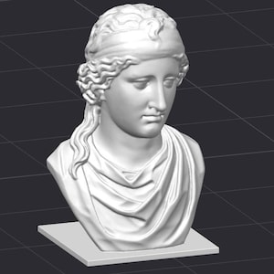 Goddess Aphrodite Bust STL 3D Printer File