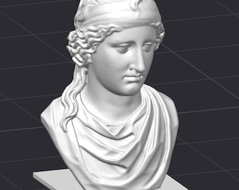 Goddess Aphrodite Bust STL 3D Printer File