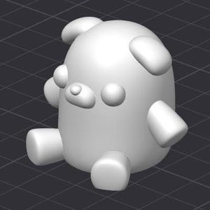 Pug Toy Plush Dog STL 3D Printer File