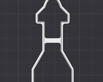 Archivo de impresora 3D STL para cortador de galletas con forma de cohete espacial y nave espacial