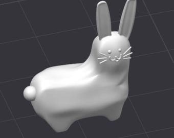 Funny Bunny Rabbit STL 3D Printer File