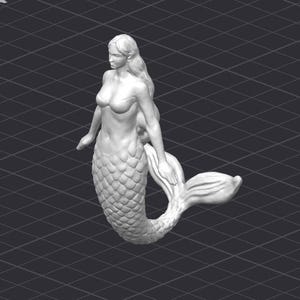 Fichier d&#39;imprimante 3D 3D sirène Ocean Mythical
