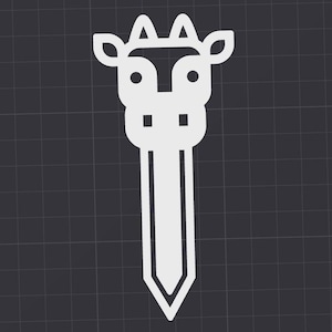 Cow Bookmark STL 3D Printer File