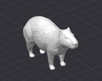 Capybara STL 3D Printer File Capy