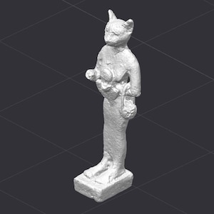 Bastet Egyptian Cat Goddess STL 3D Printer File Artifact