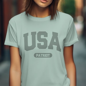 USA Patriot Shirt, Monochrome Shirt, 4th of July Tshirt, Patriotic Shirt, American Pride Tee, Independence Day Gift, Veteran Patriot Shirt