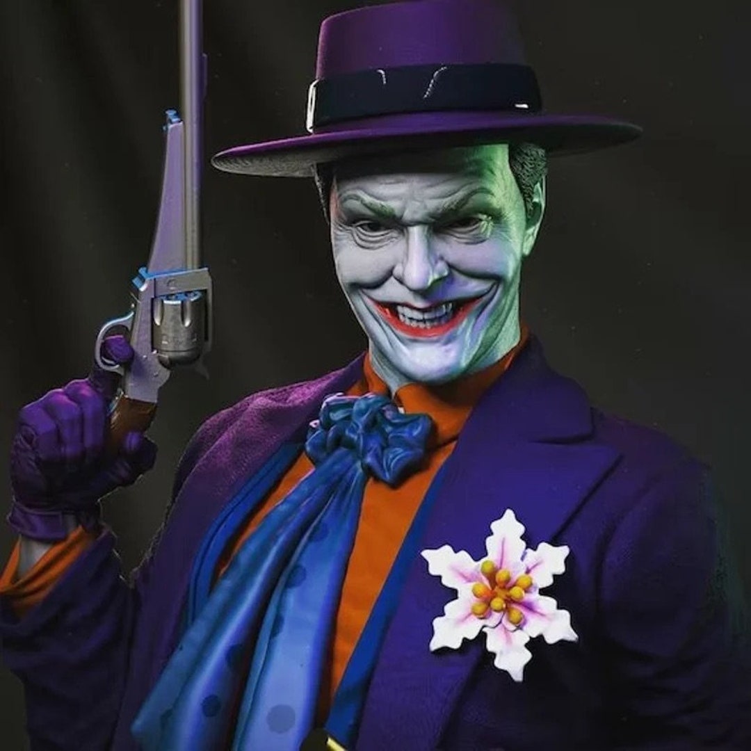 Joker Jack Nicholson 3d Model STL File Nicholson Joker Figure Nicholson