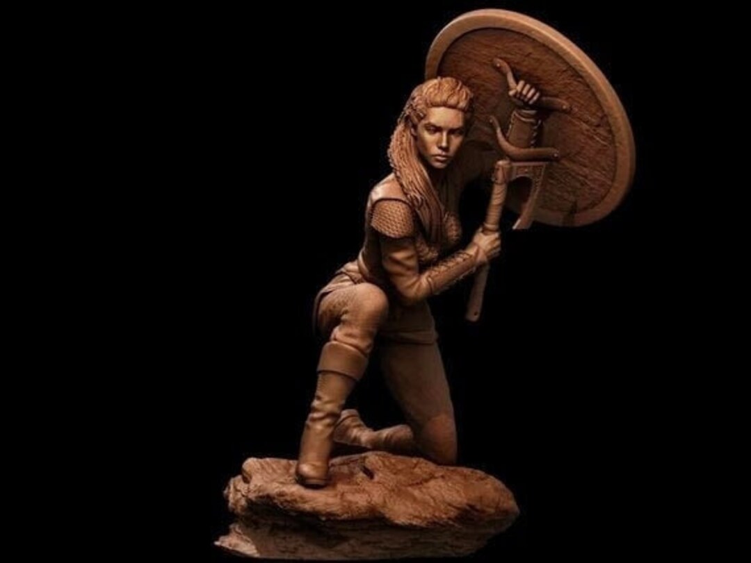 Lagertha Vikings Earth Legends 3D STL File Printer 3D Model Movie