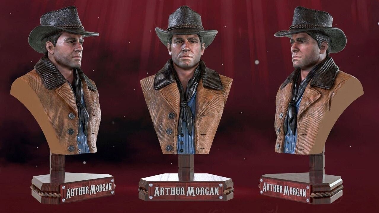 Fantasy Toy Red Dead Redemption 2 Arthur Morgan Bust 1/1.5 Scale  Custom-made Hot