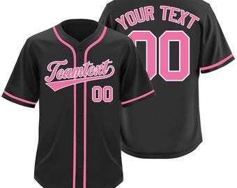 Personalized Baseball Jersey: Custom Team Uniform, Embroidered or Printed