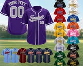 Custom Embroidered Baseball Jersey Personalized Team Logo