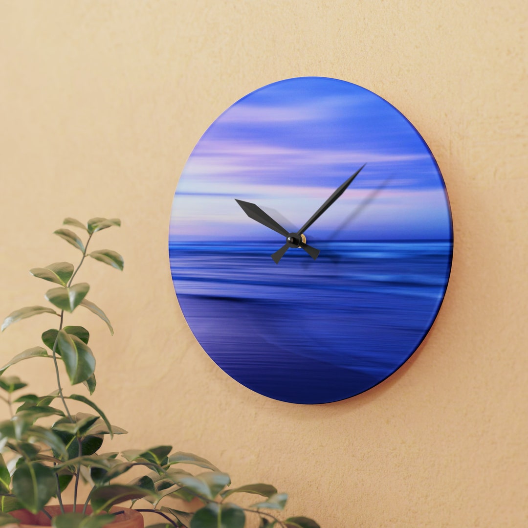 Circular Wall Clock Clock Battery Wall Clock Wall Art Etsy