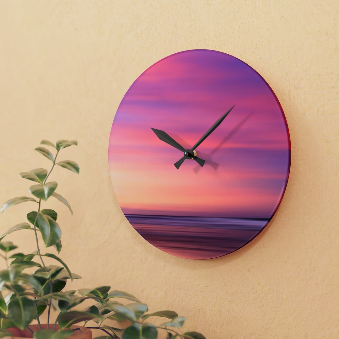 Circular Wall Clock Clock Battery Wall Clock Wall Art Etsy