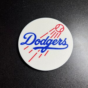 3D Printed Coaster - Los Angeles Dodgers