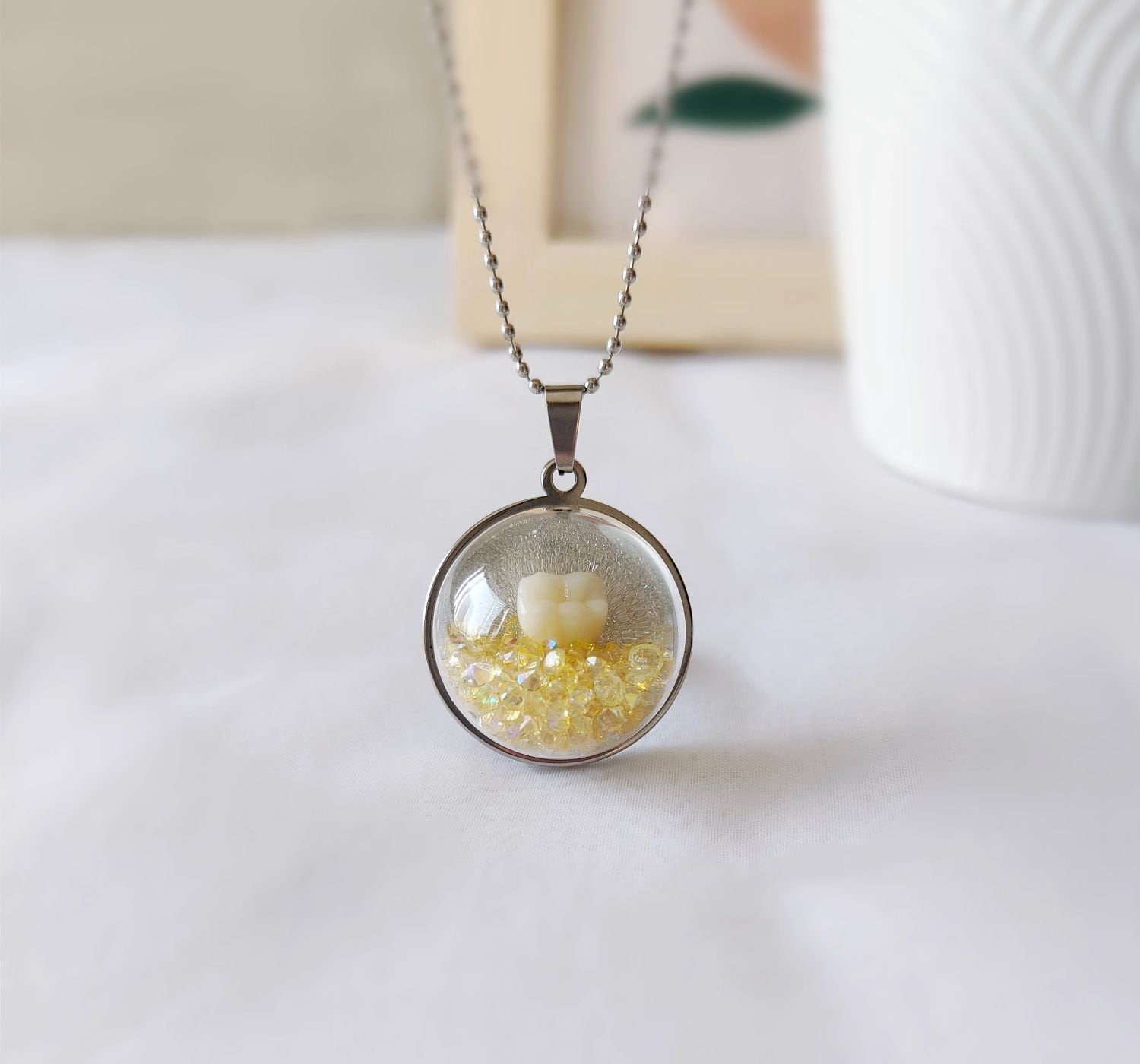 Custom Pet Teeth Necklace Pet Hair Necklace I Dog Hair Etsy