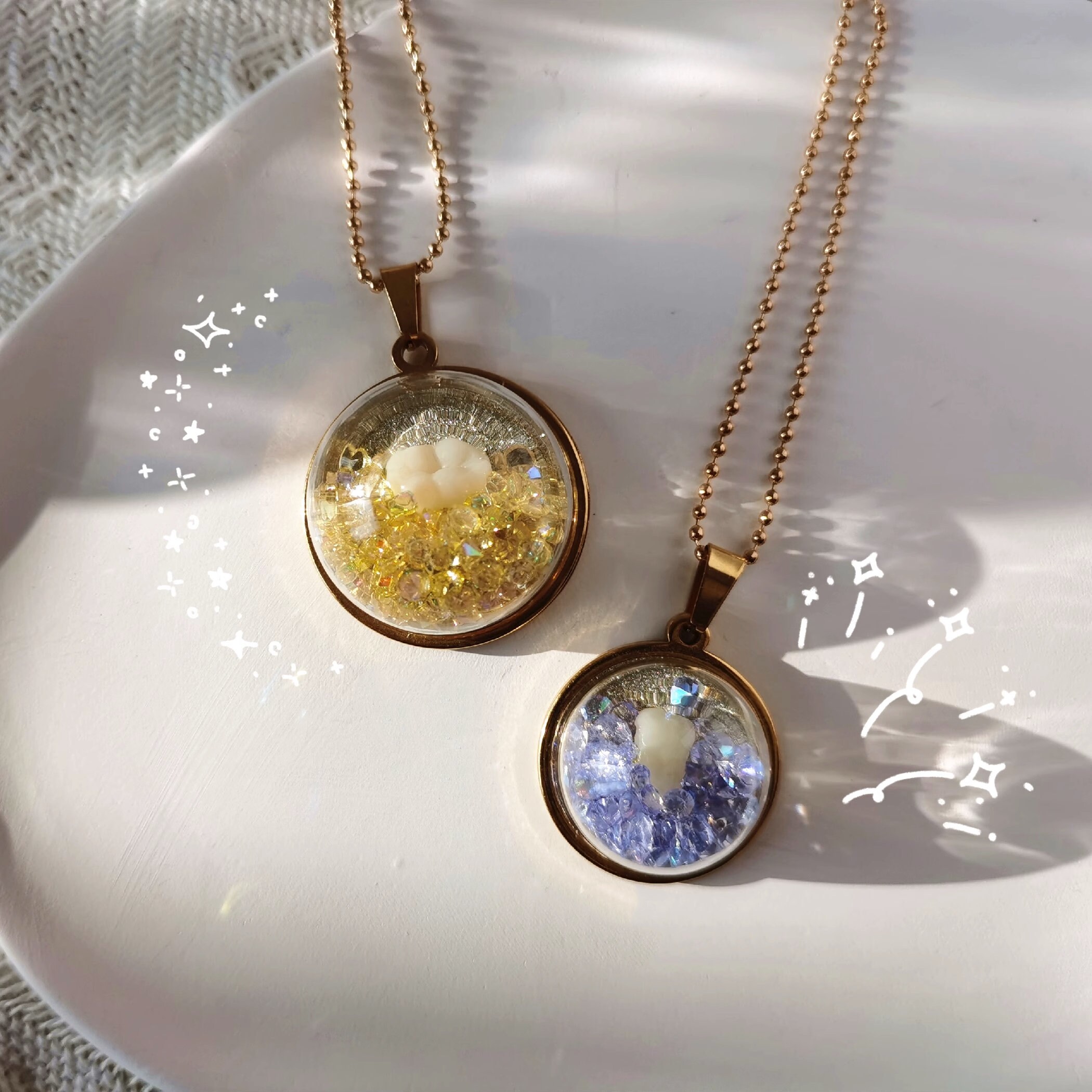 Custom Pet Teeth Necklace Pet Hair Necklace I Dog Hair Etsy