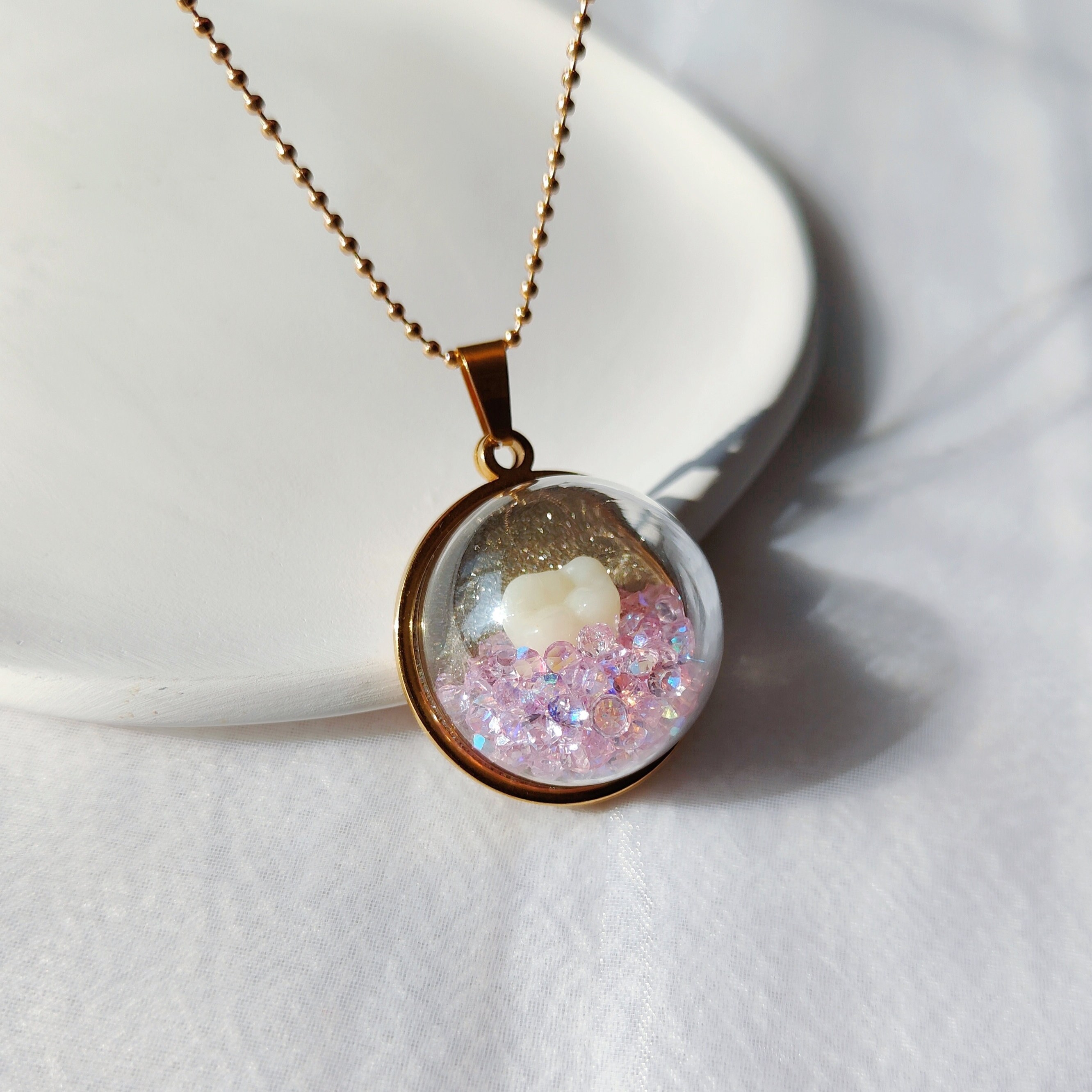 Custom Pet Teeth Necklace Pet Hair Necklace I Dog Hair Etsy