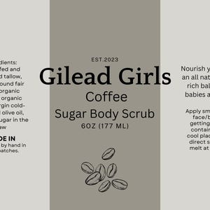 Organic Tallow Coffee Scrub